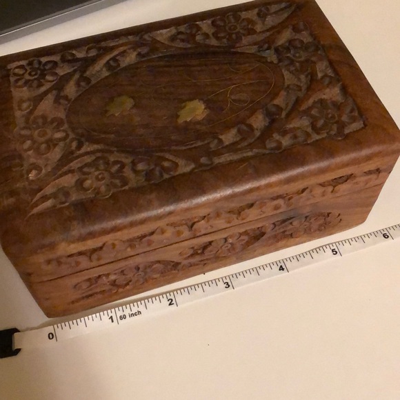Accents | Carved Wooden Box | Poshmark